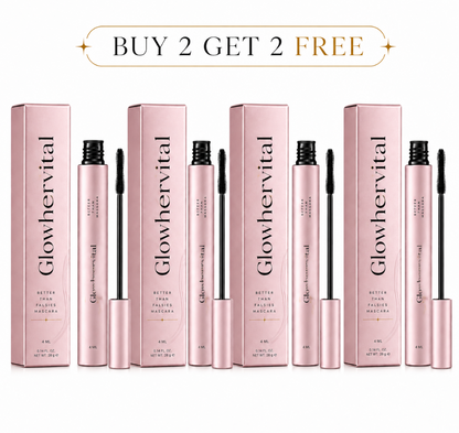 Glowhervital Lash Growth Mascara – Clump-Free Volume, Longer-Looking Lift & Lash Conditioning Care