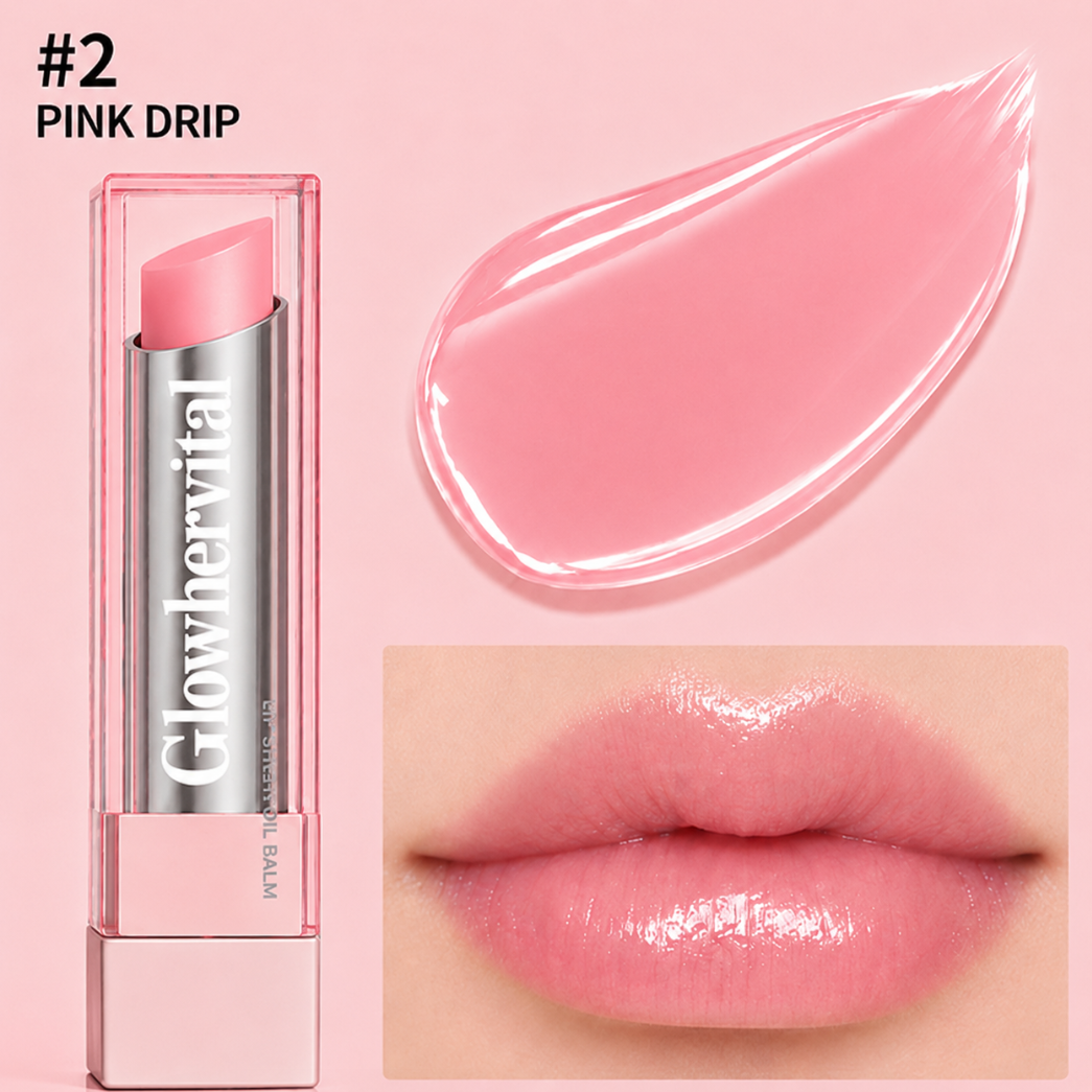 🔥Last Day Buy 1 Get 1 Free|Glowhervital GLOW VEIL LIP SHEEN OIL BALM