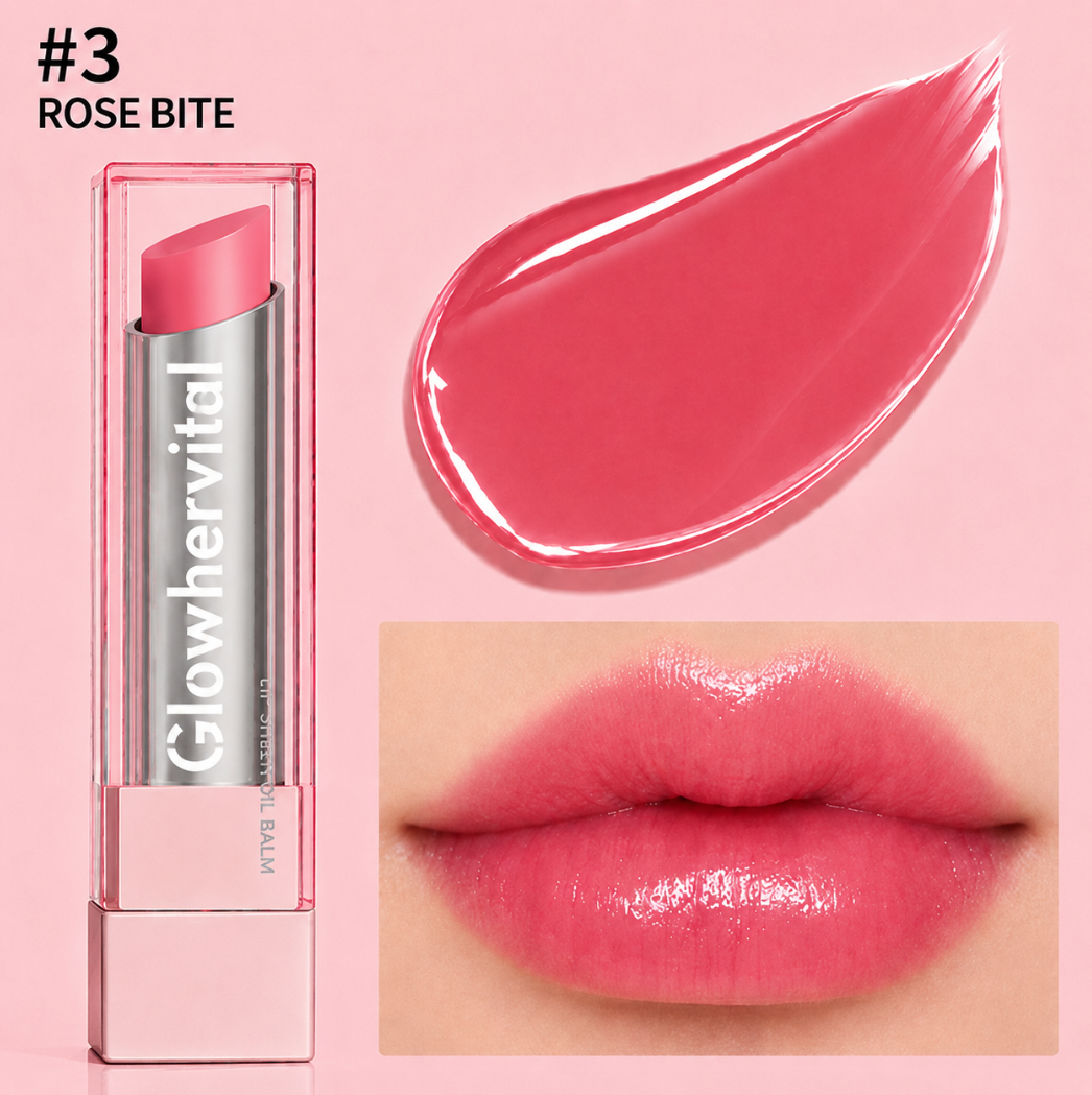 🔥Last Day Buy 1 Get 1 Free|Glowhervital GLOW VEIL LIP SHEEN OIL BALM