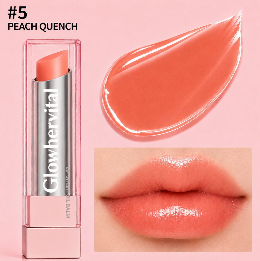🔥Last Day Buy 1 Get 1 Free|Glowhervital GLOW VEIL LIP SHEEN OIL BALM