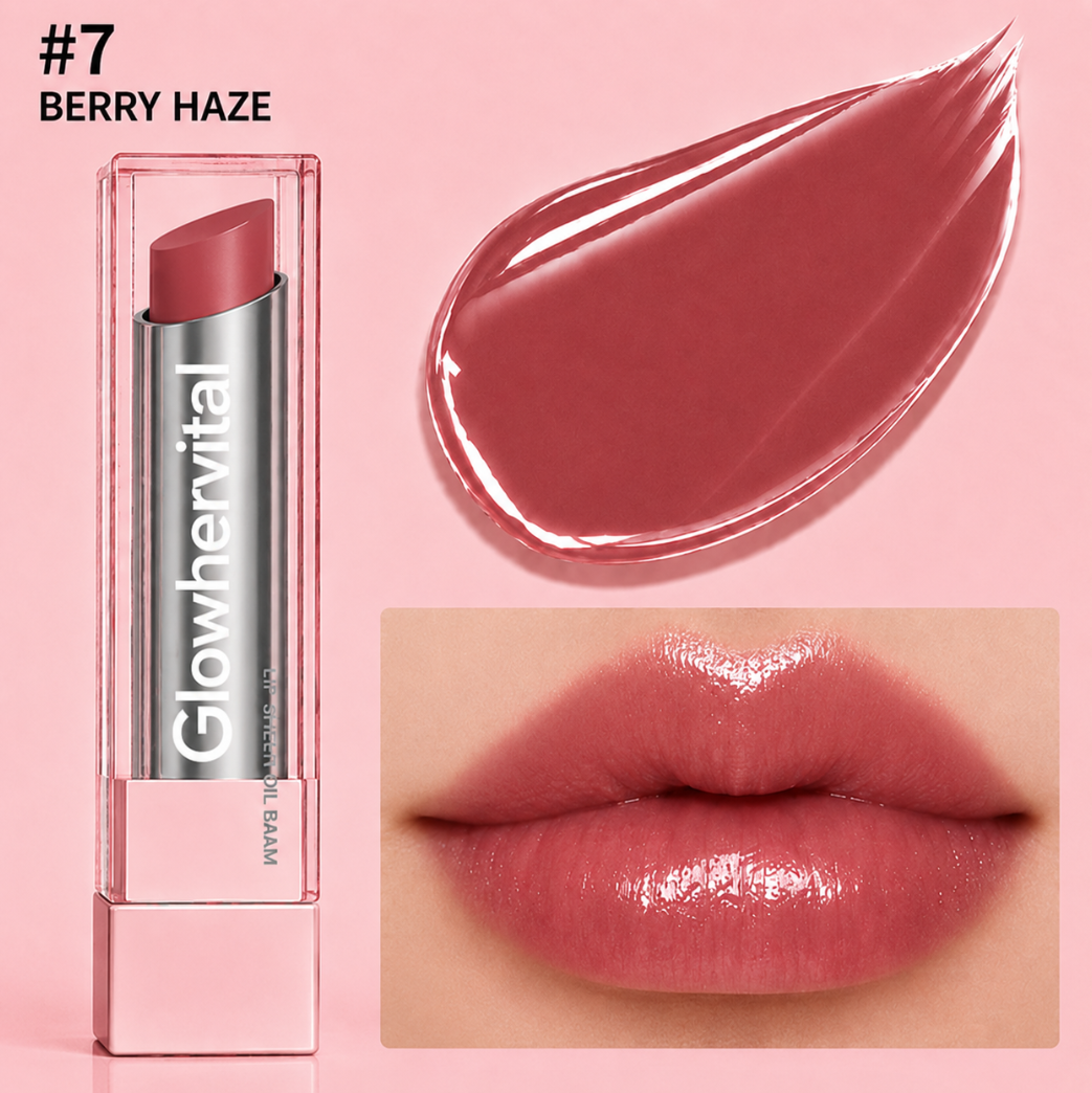 🔥Last Day Buy 1 Get 1 Free|Glowhervital GLOW VEIL LIP SHEEN OIL BALM