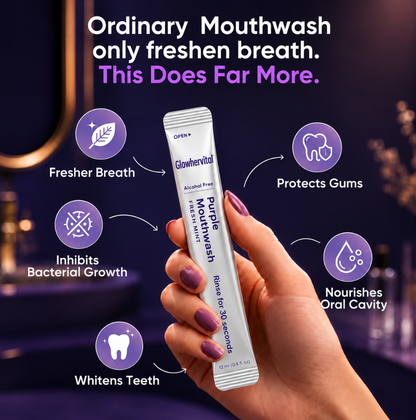 Glowhervital Purple Mouthwash