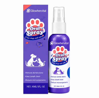 Glowhervital Dental Cleaning Spray for Cat & Dog |Pet Oral Spray