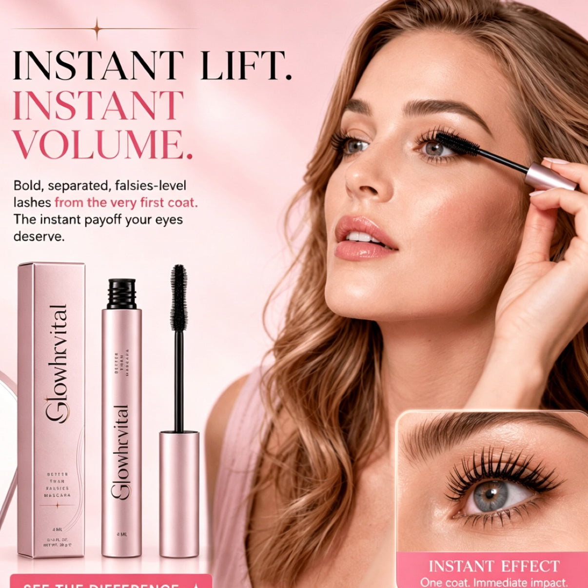 SPARKVRA™ Lash Growth Mascara – Clump-Free Volume, Longer-Looking Lift & Lash Conditioning Care